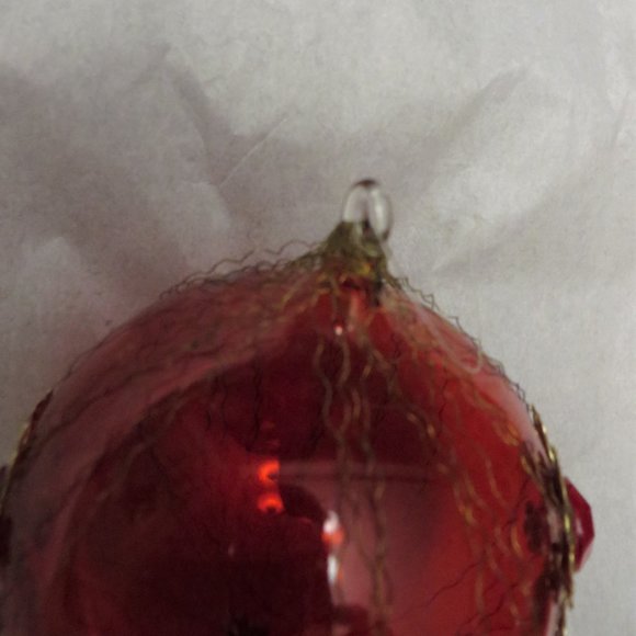 BEAUTIFUL Blown Glass Red Ornaments - Germany - Picture 8 of 9